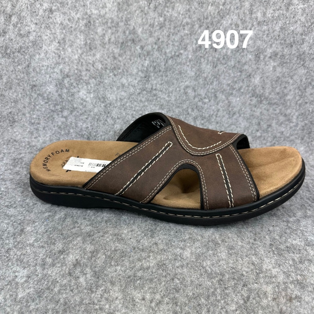 Dockers Sunland Mens Brown Memory Foam Slide Sandals Size 13M 90-1398